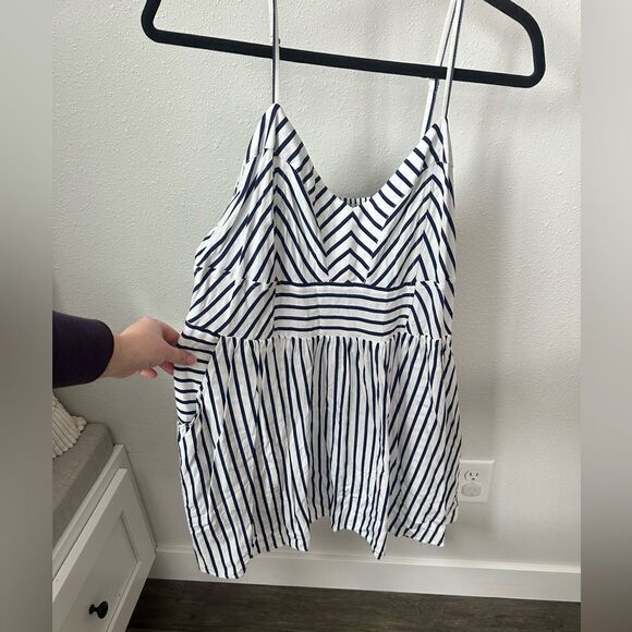 WOMENS EXPRESS BLUE & WHITE DRESS SIZE XL - Picture 1 of 3